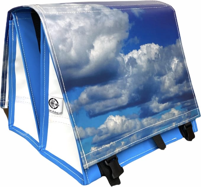 Du Baj large LUXE - Dubbele Fietstas - 45 l - Photo Sky