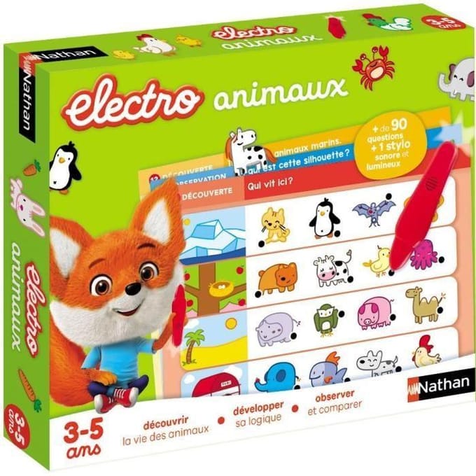 Elektronisch educatief spel - NATHAN - Electro Dieren - Dieren ontdekken - Voor kinderen van 3 jaar en ouder