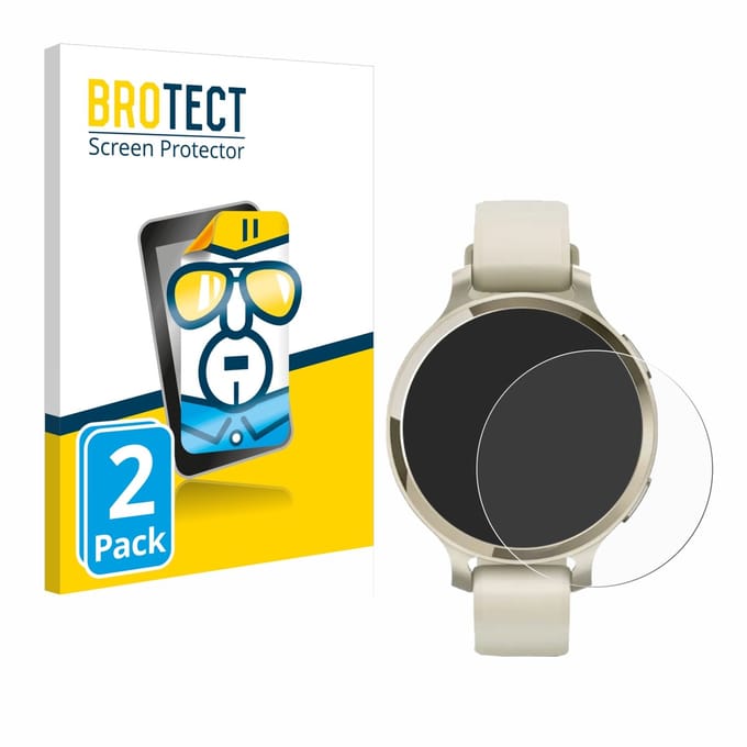 BROTECT - Screenprotector voor Garmin Lily 2 Active - Folie Beschermfolie transparant 2 Stuks