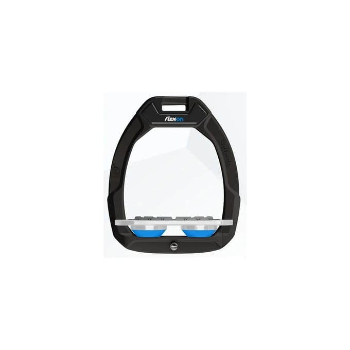 Veiligheidssportbeugels Plat Grip Zwart/Graal/Blauw Flex-On Safe-On