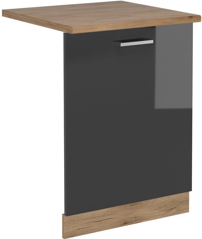 Vicco R-Line Vaatwasserfrontpaneel – 60 cm, WB Eik Antraciet Hoogglans