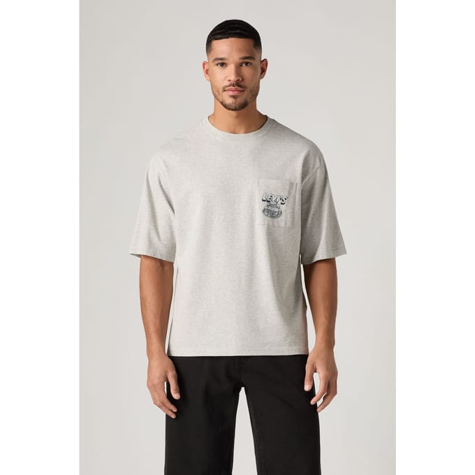 Levi's Half Sleeve Graphic Pocket Tee Größe: S | Bedruckte T-Shirts Outlet | Herren