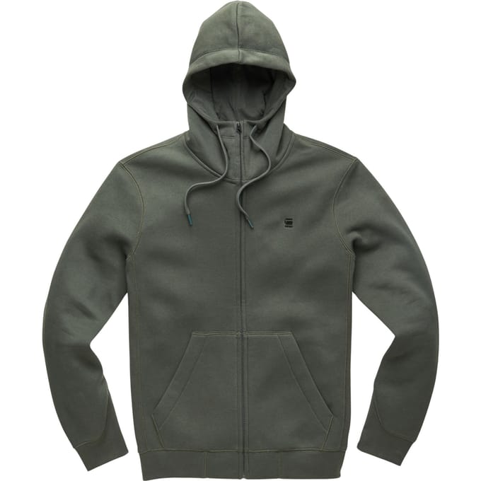 G-STAR Premium core hdd zip sw l\s Heren Trui - graphite