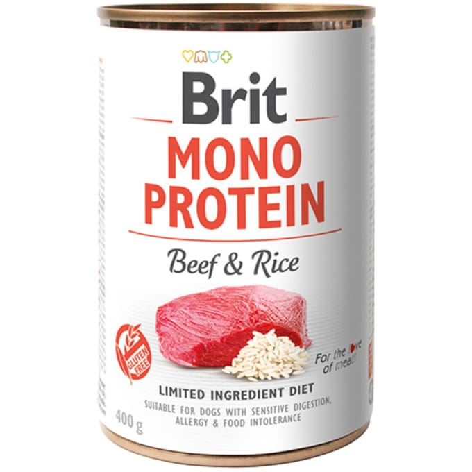 Brit Mono Eiwit natvoer - Rundvlees met rijst