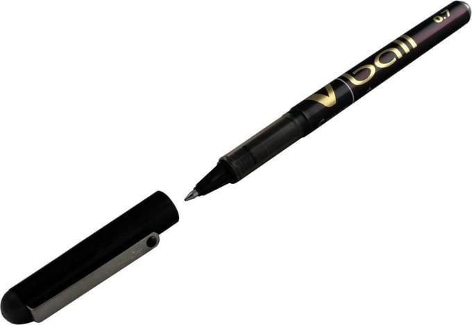 Pen Roller Pilot V Ball 0,7 mm Zwart (12 Stuks)