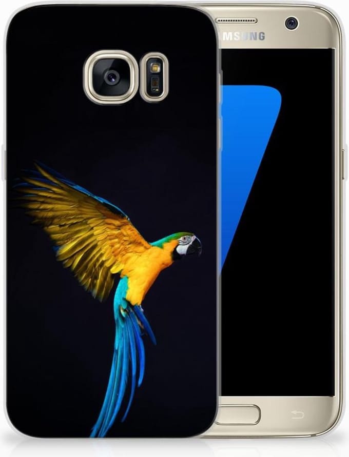 Samsung Galaxy S7 TPU Hoesje Papegaai