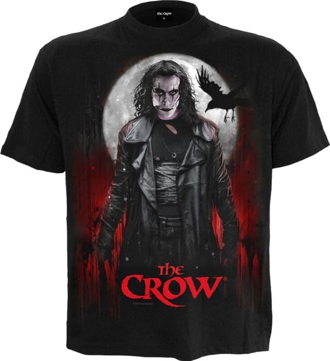 The Crow T-shirt - Blood Moon - S tot 4XL - voor Mannen - zwart
