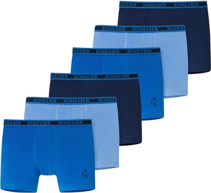 Schiesser Jongens shorts / pants 6 pack Kids Boys 95/5 Cotton