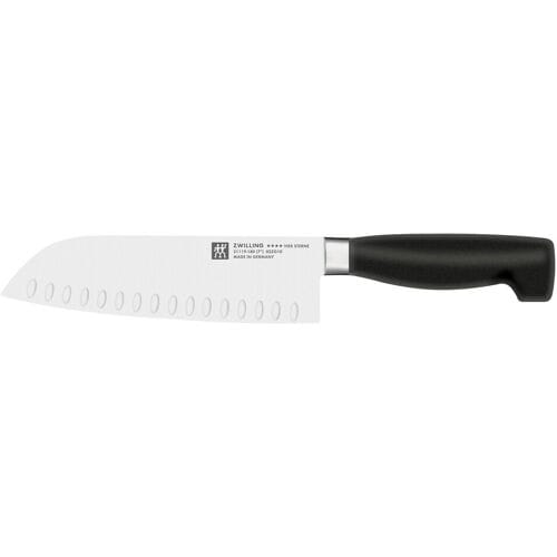 ZWILLING VIER STERNE - Santoku - met kuiltjes - 180mm