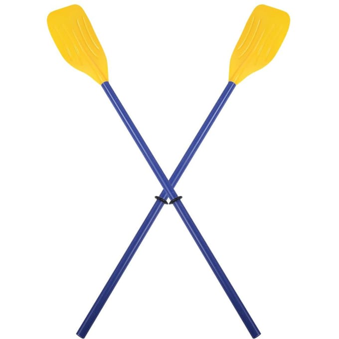 ABS Plastic Roeispanen Twee Persoons Boot Peddel voor Rubber Kano's Reddingsboten Vrije Tijd Gebruik yellow