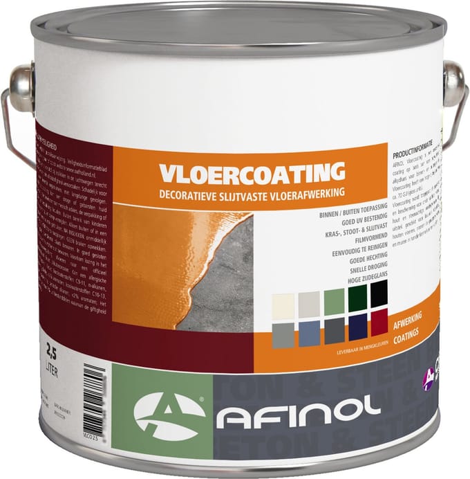 Afinol Vloercoating Standaard Wit (Witste kleur) 2,5 liter