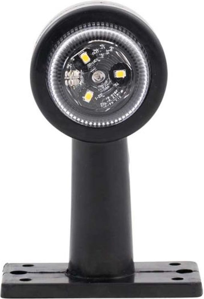 LED Breedtelamp 11 cm recht rood/wit 0-30V - TRAILERGEAR