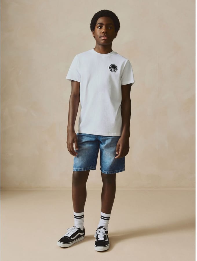 Next - Jongens - Bermuda-shorts met trekkoord - Blauw