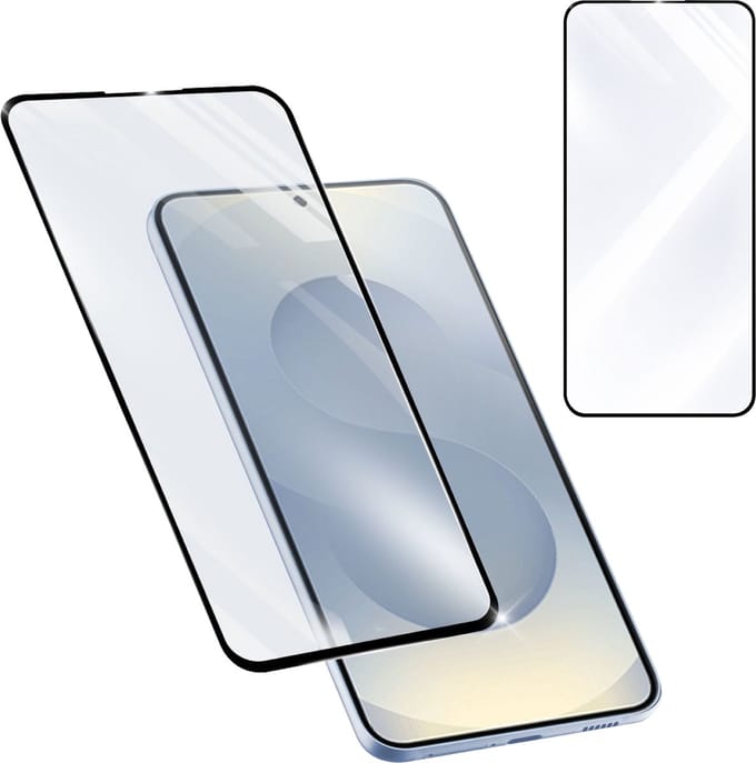 Cellularline Screenprotector 9H Gehard Glas - Geschikt voor Samsung Galaxy S25 Fe - Edge-to-Edge - Transparant