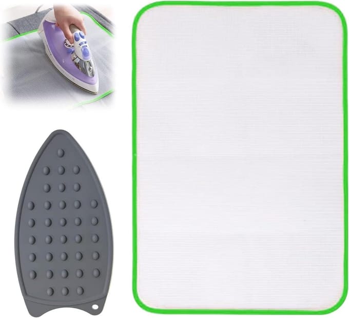Silicone Mat - Hittebestendig - Strijken - Dubbelzijdig - 40x60 cm - Grijs