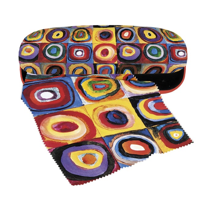 Fridolin hardcase brillenkoker met doekje - Kandinsky Color Study