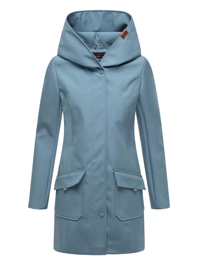 Marikoo dames softshelljas – Mayleen, waterafstotend met capuchon