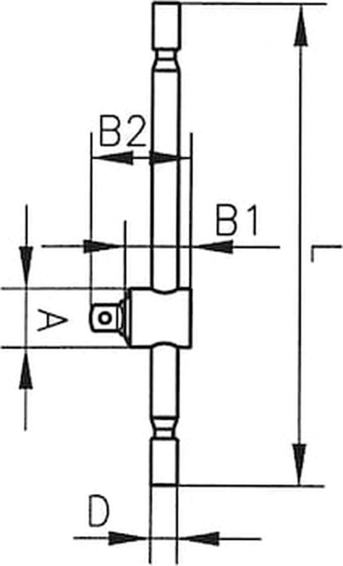 Wurth - T-greep 3/4 inch - T-greep 3/4 inch Aansluiting 3/4 inch