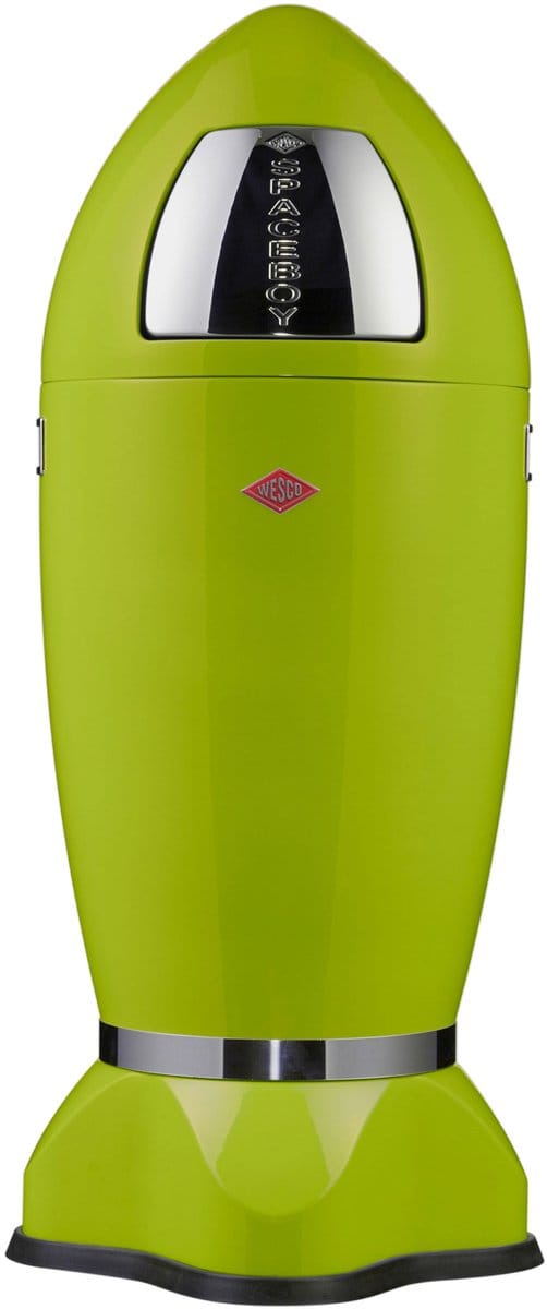 Wesco afvalbak Spaceboy, afvalbak, afvalemmer, staalplaat, limoengroen, 35 l, 138631-20