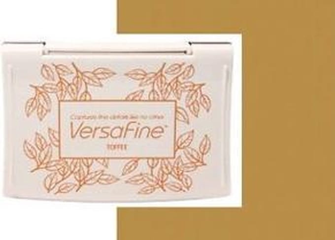 Inkpads Versafine Toffee VF-52 beige stempelkussen stempelinkt waterbasis sneldrogend inkt