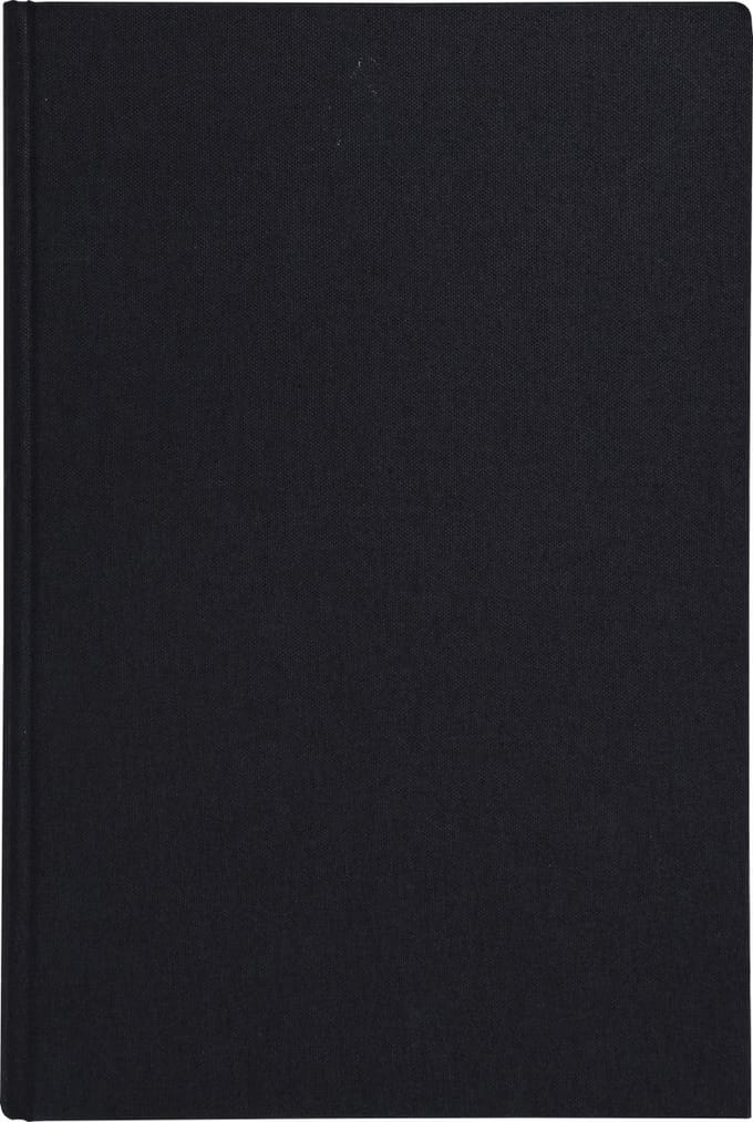 Exacompta Register 35x22,5cm - geruit 5x5 - genummerd - 400 blad - Zwarte canvas - 7549D