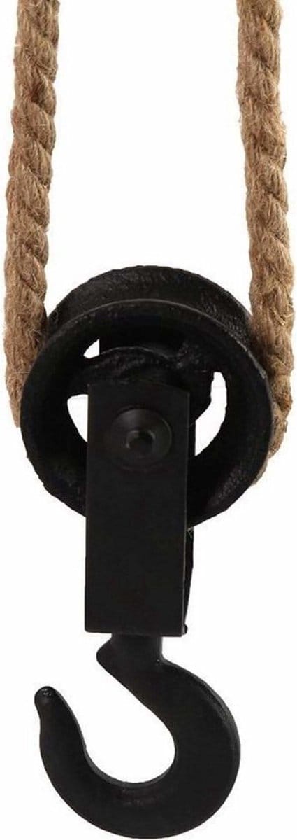 Benson Katrol - Hijshaak - Ø 120 mm met Haak - Zwart Gietijzer