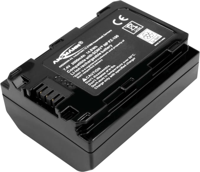 Ansmann 1400-0079 batterij voor camera's/camcorders Lithium-Polymeer (LiPo) 2000 mAh