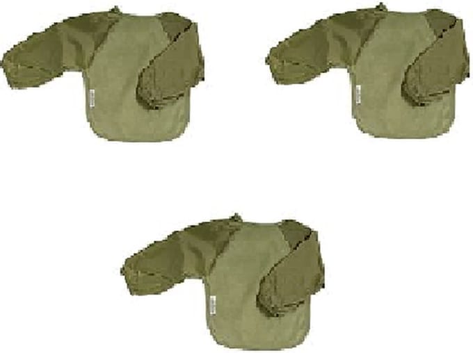Silly Billyz Fleece small Longsleeve Bibs Olive 3 Stuks