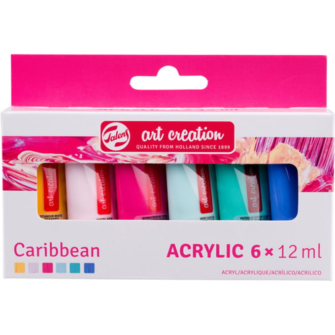 Acrylverf Talens Art Creation Caribbean assorti 6 tubes à 12ml
