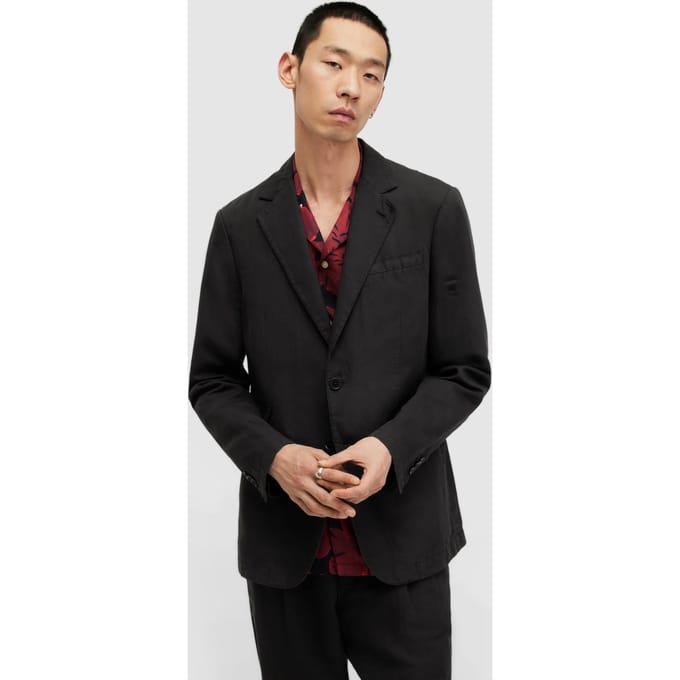 AllSaints Sainte Blazer Liquorice Black Taglia: 36 | Blazers Outlet | Uomo | Nero