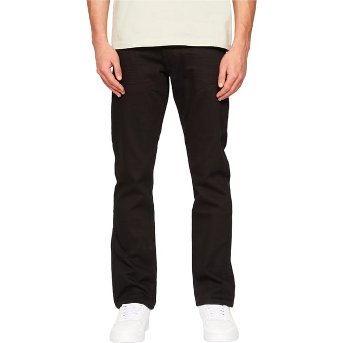 Crosshatch Heren Cadman Rechte Jeans (Massief zwart)