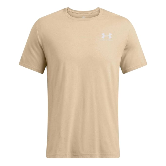 Under Armour Heren Sportstyle Borstlogo T-shirt (Khaki Bruin)