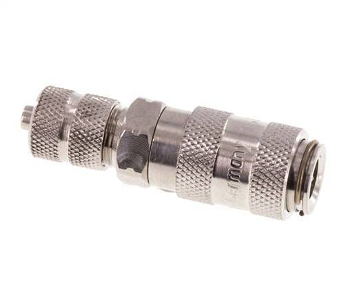RVS 306L DN 2.7 (Micro) Luchtkoppeling Snelkoppeling 3x4.3 mm Push-On Double Shut-Off - CLS2-N-SSL-SV-P-3
