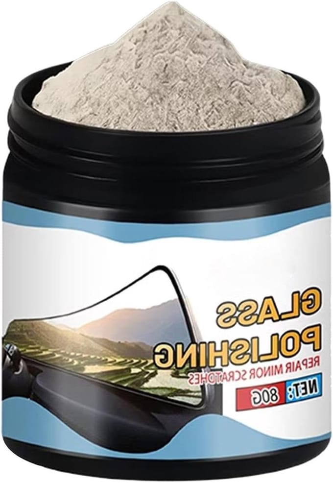 Glas Reparatieset - Polijst Compound - Glas Herstellen - Zachte Restauratie - 80g - Wit