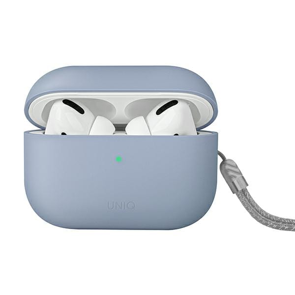 Uniq Lino Hybrid Liquid Silicone Case voor de Apple AirPods Pro 2 - Arctic Blue