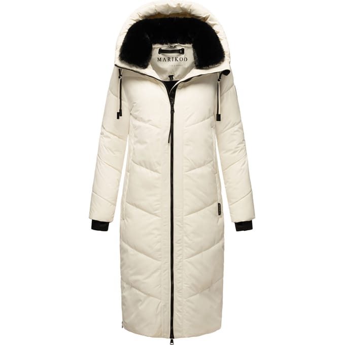Marikoo Nadaree dames winterjas – lang, warm & met capuchon