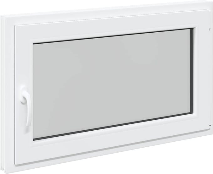 vidaXL - Kleur - binnenkant - kelderraam - Wit - RISOR - 100 - x - 60 - cm