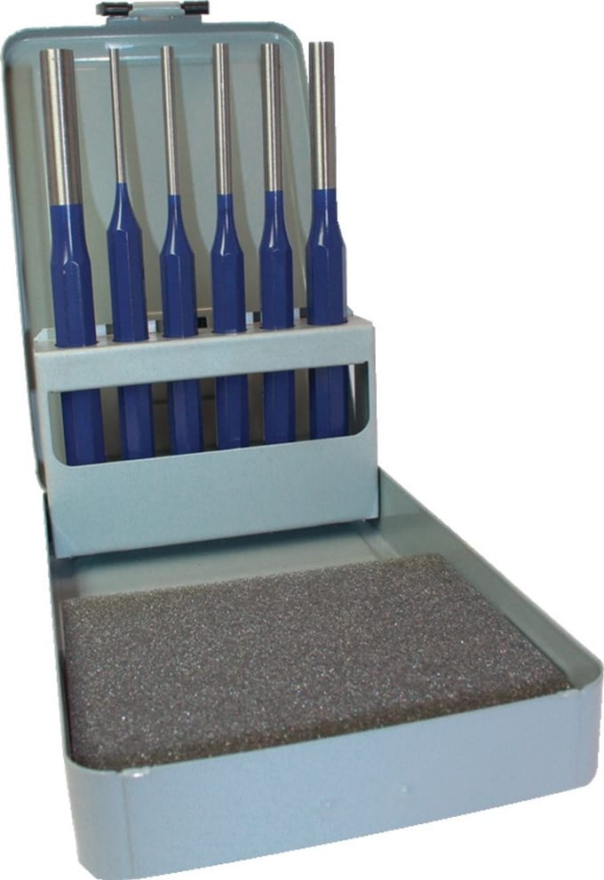 Splintentrekkerset 6-delig. 3-4-5-6-8-10mm Metaalkassette TECWERK