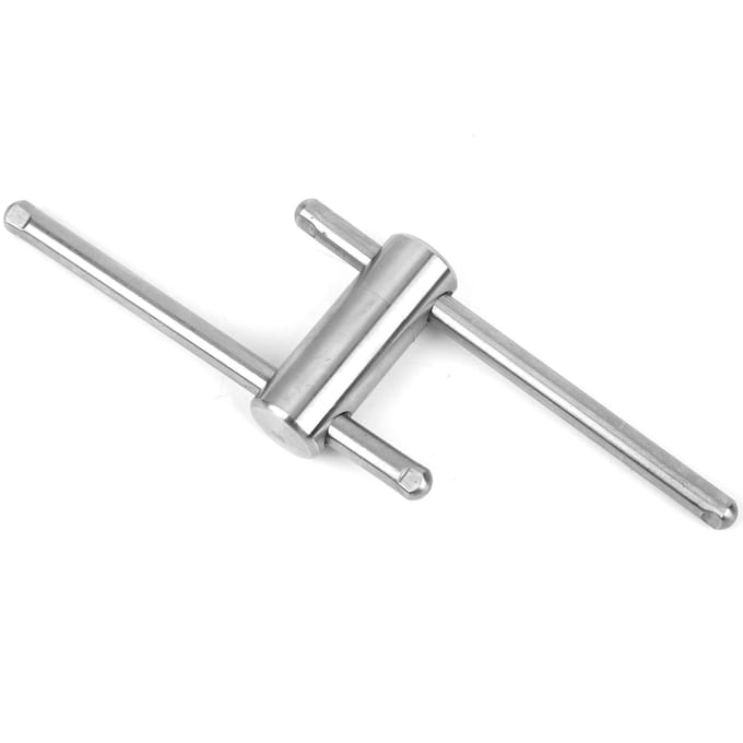 Roestvrij Staal Biljartkeu Tip Persgereedschap Vormer voor 14mm Ronde Snooker Keu Stick white