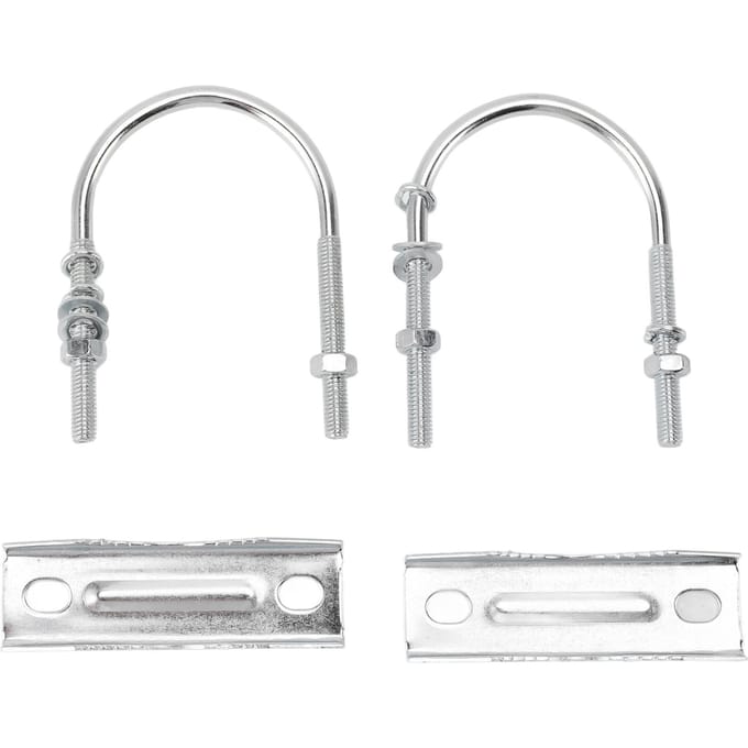 Dubbele Antenne Mastklem Kit IJzer V Kaakblok met U-bouten Mast naar Mast Montagebeugel Kit voor white