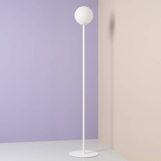 ALDEX Vloerlamp Joel, wit, 1-lamp