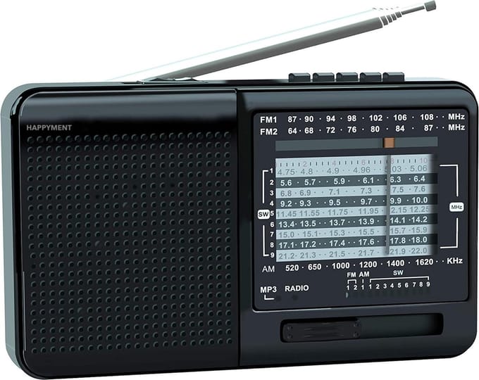 Happyment Noodradio - Accu - Draagbare Transistor Radio - USB