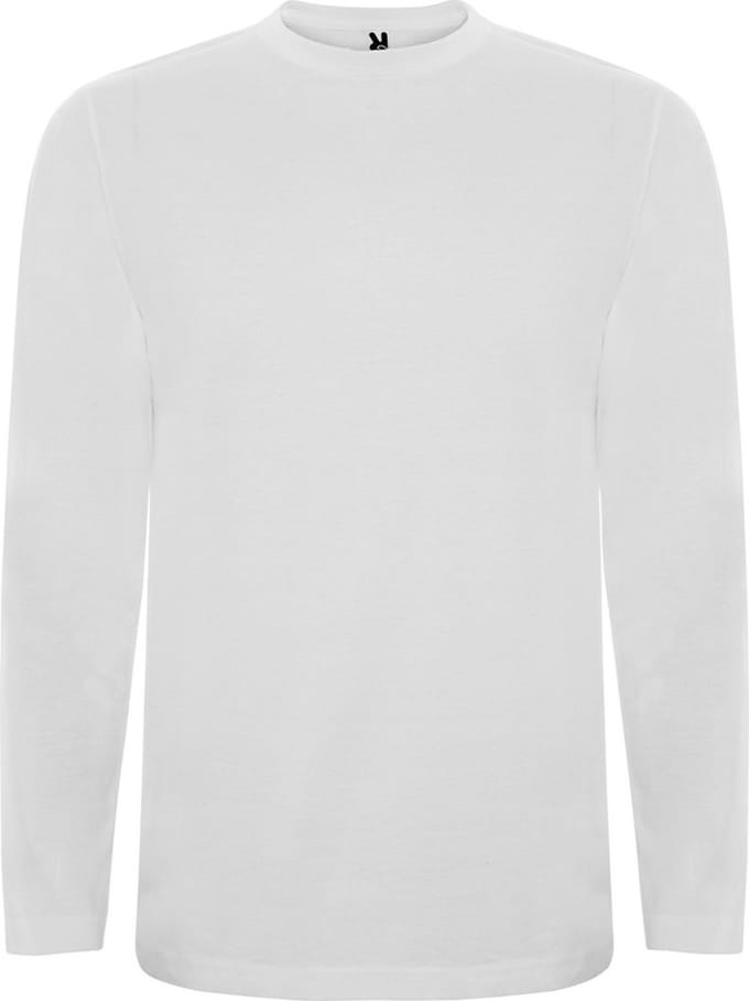Wit Effen t-shirt lange mouwen model Extreme merk Roly maat L
