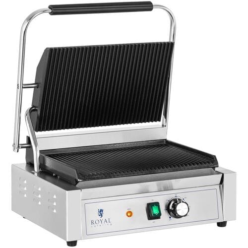 Royal Catering Contactgrill- 2.200 W - geribbeld 10011992