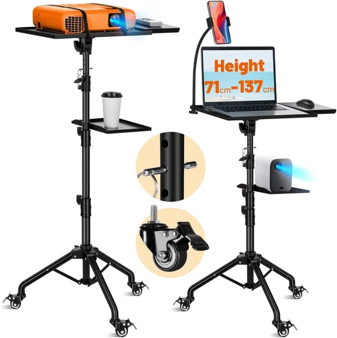 MRKK® Projector Statief – Beamer Statief Met Laptop Verdieping – Verstelbaar Standaard