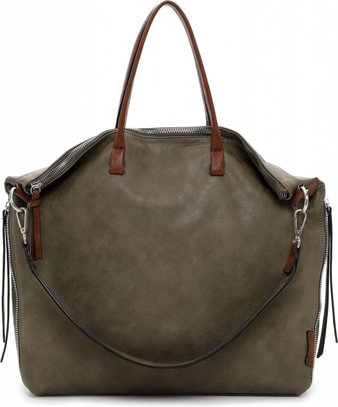Tamaris Schoudertas Handtas Gritt Shopper Khaki / Cognac Groene