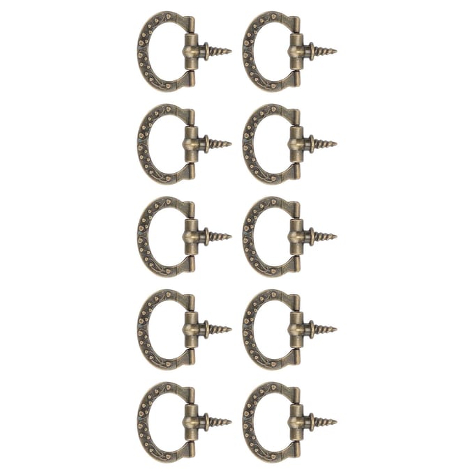 10 stuks Schroefdraad Trekhandgrepen Retro Enkel Gat Sieradendoos Geschenkdoos Knop Brons
