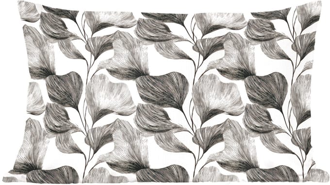 Sierkussens - Kussentjes Woonkamer - 60x40 cm - Botanisch - Bladeren - Zwart