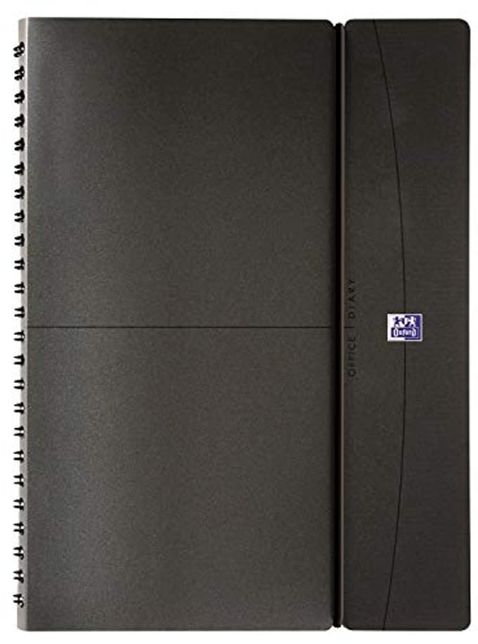 Spiraalagenda Weekoverzicht 2024, 15 x 21 cm, Grijs/Zwart