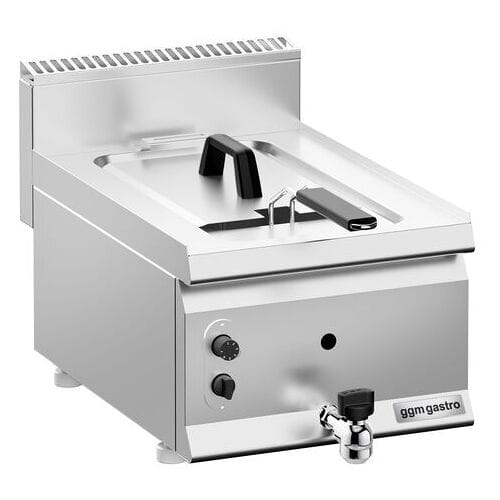 GGM Gastro Gas Fritteuse - 8 Liter - 6 kW - mit Ablasshahn